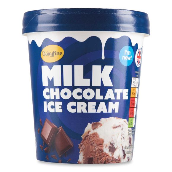 Dairyfine Milk Chocolate Ice Cream 480ml ALDI